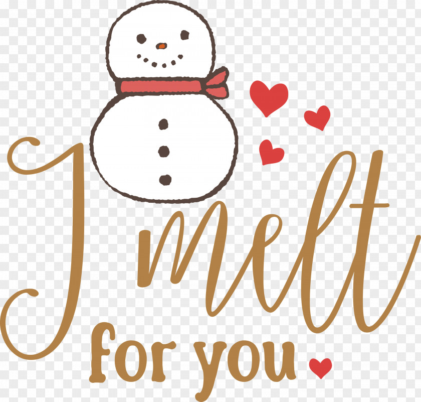 I Melt For You Snowman Winter PNG