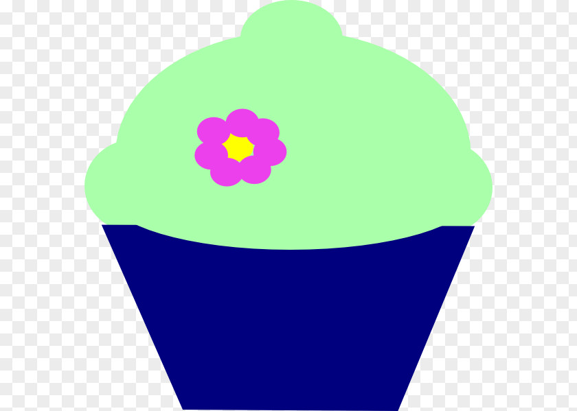 Kind Of Blue Cupcake Clip Art PNG