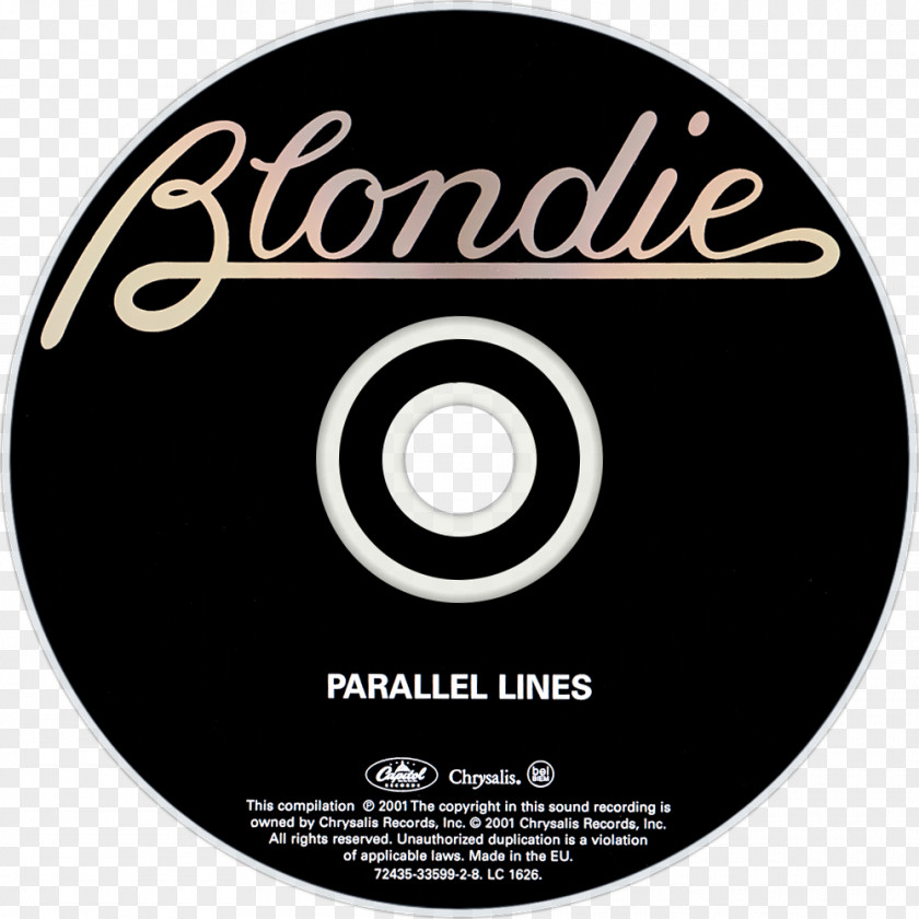 Parallel Lines Atomic: The Very Best Of Blondie Greatest Hits Album Compact Disc PNG