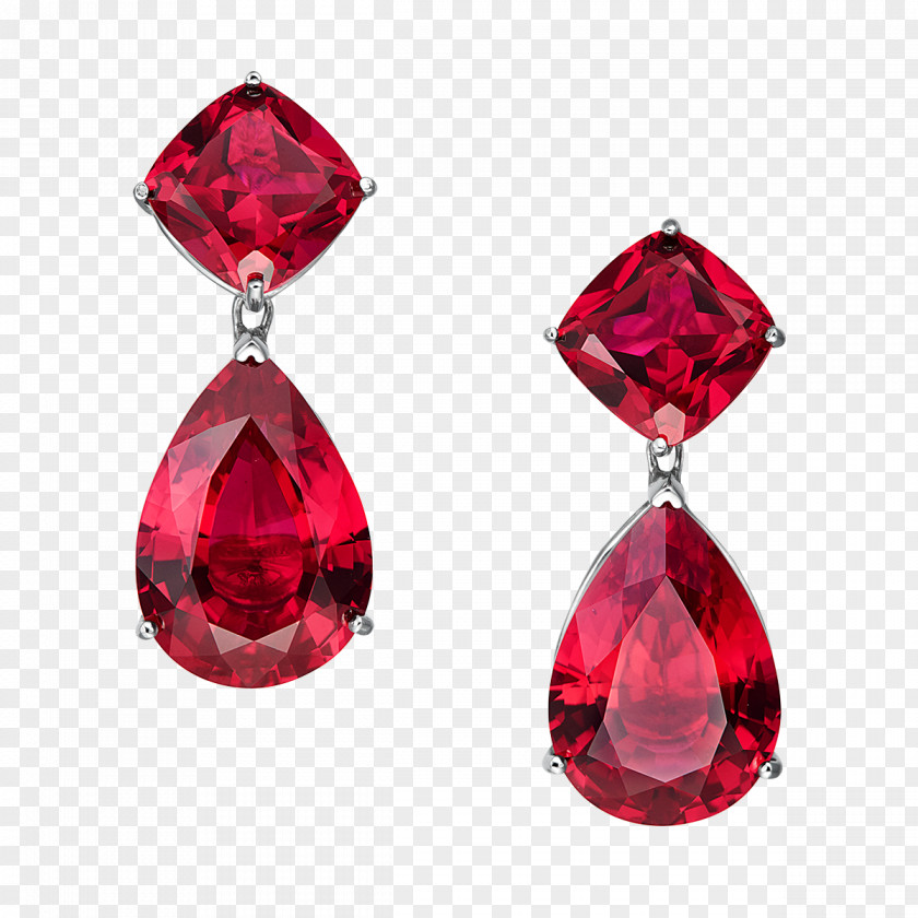 Stone Earring Jewellery Gemstone Costume Jewelry Ruby PNG
