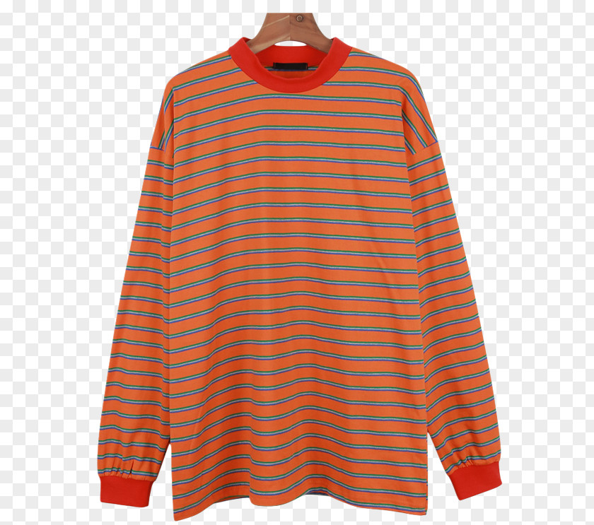 Colored Stripes Long-sleeved T-shirt Tartan PNG