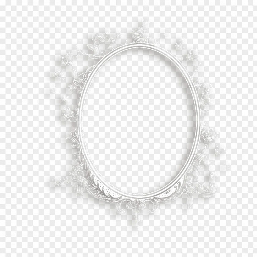 Ice Circle Silver Oval Body Jewellery PNG