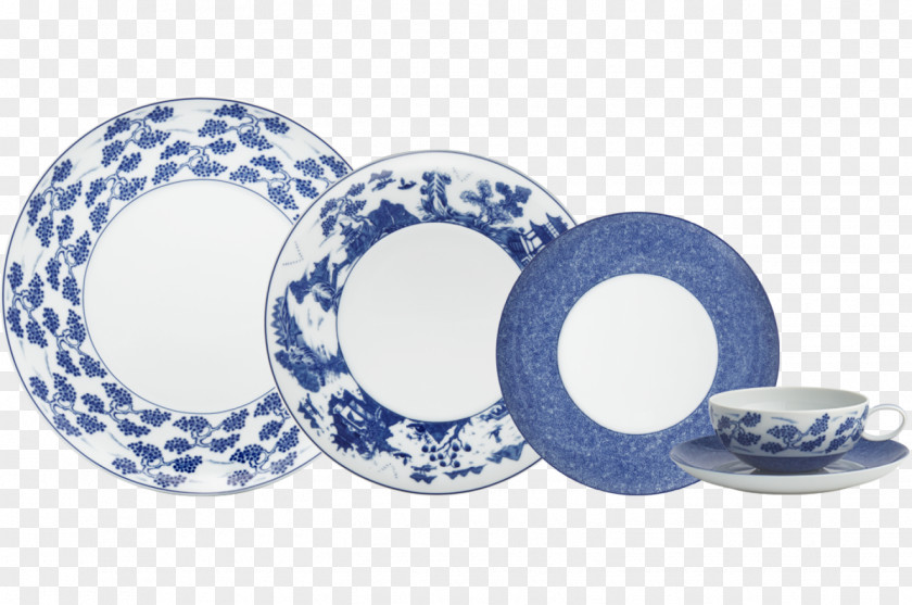 Shou Plate New York City Tableware Mottahedeh & Company Blue PNG