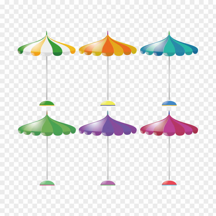 Vector Color Umbrella Illustration PNG