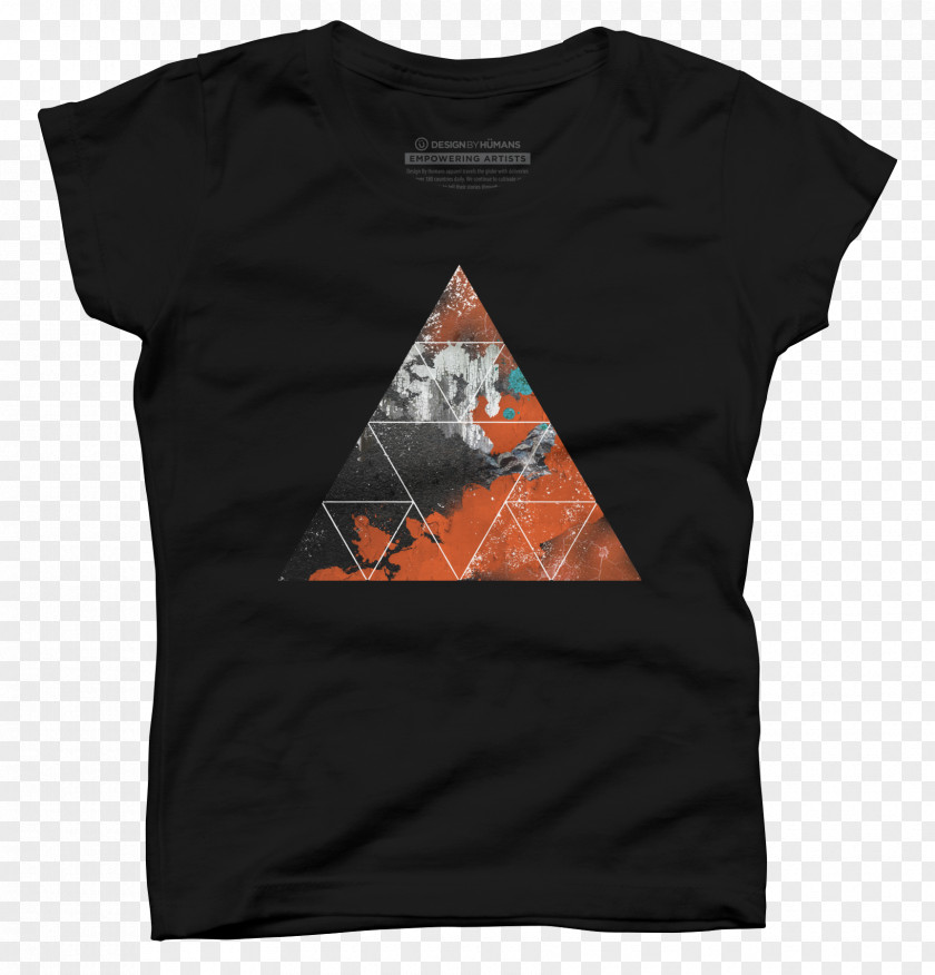 Creative T-shirt Design Angle Black M PNG