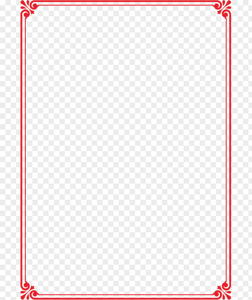 European Red Frame Pictures Information Clip Art PNG