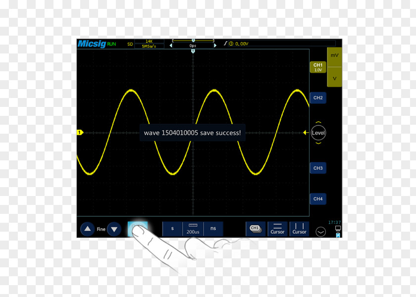 Gradient Division Line Sampling Rate Oscilloscope Electronics Display Device PNG