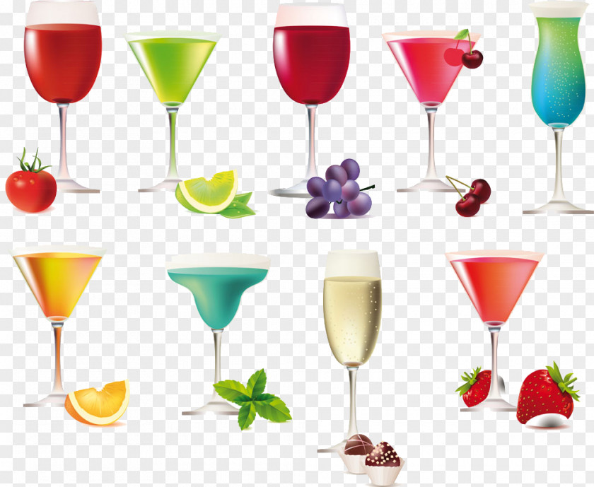Summer Drinks Vector Strawberry Juice Cocktail Daiquiri PNG