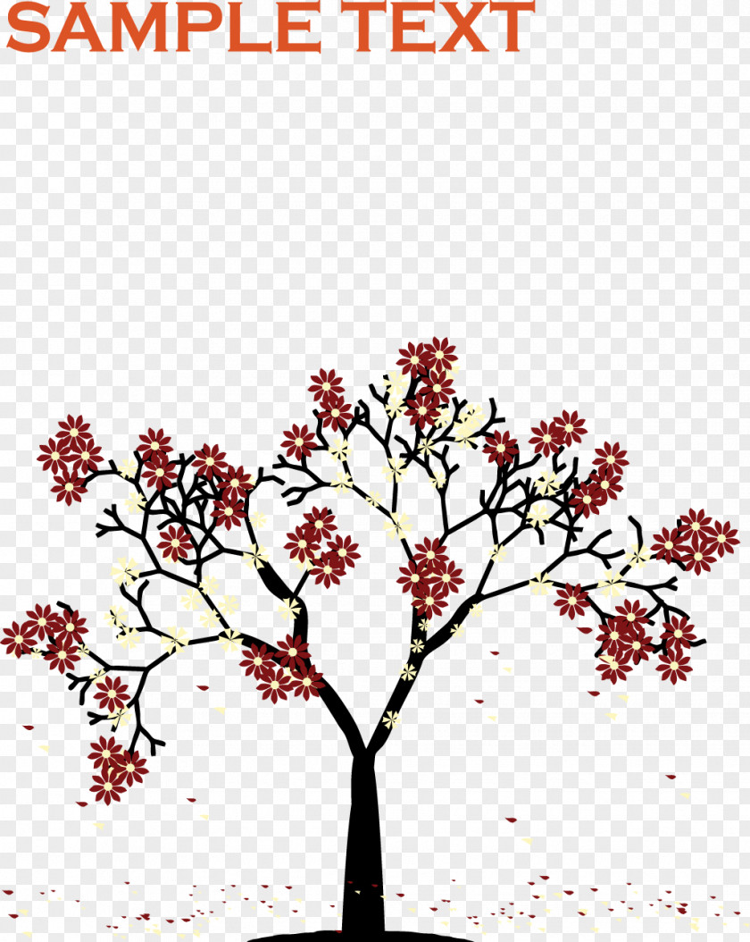 Vector Plum Tree PNG