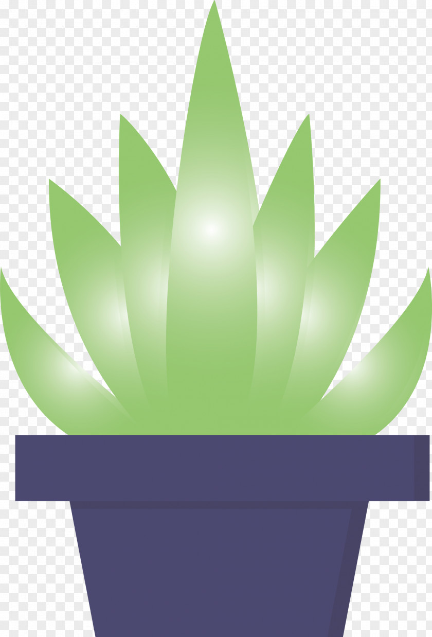 Green Leaf Flowerpot Plant Logo PNG