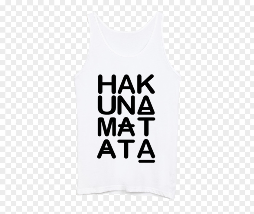 Hakuna Matata T-shirt Sleeveless Shirt Outerwear Font PNG