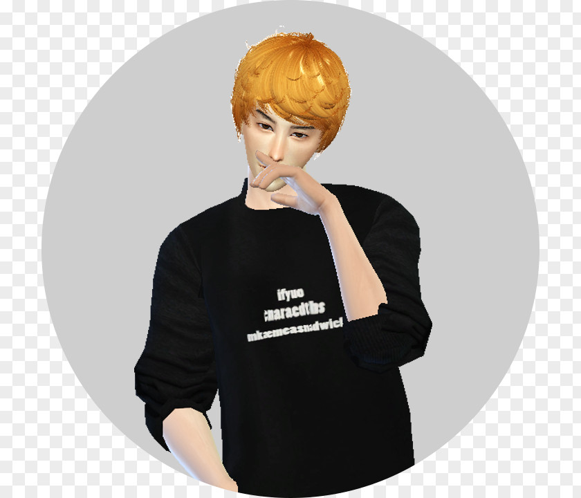 Microphone Wig Blond PNG