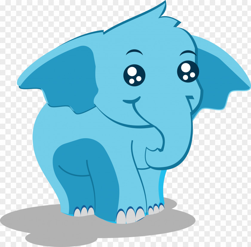 Vector Cartoon Elephant Indian Illustration PNG