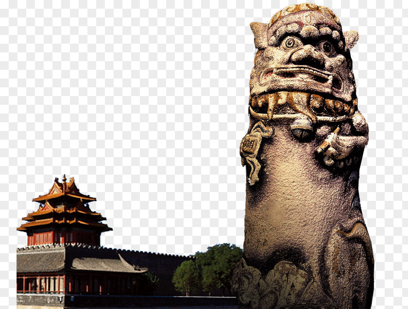 China Forbidden City Lion Image National Palace Museum PNG
