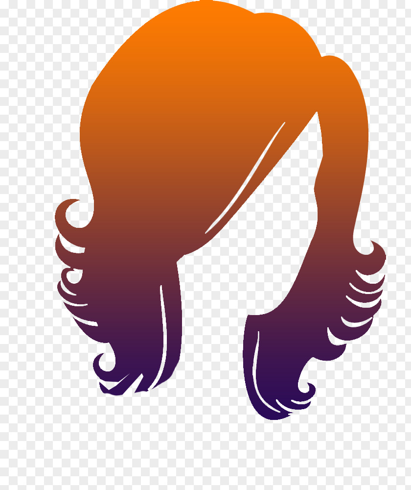 Color Vector Gradient Lady Hair Style Euclidean Hairstyle Illustration PNG