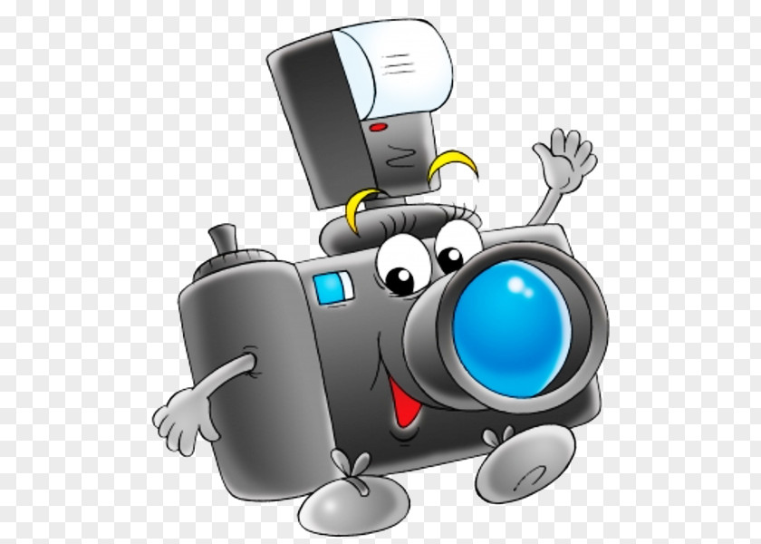 Creative Cartoon Black Camera Clip Art PNG