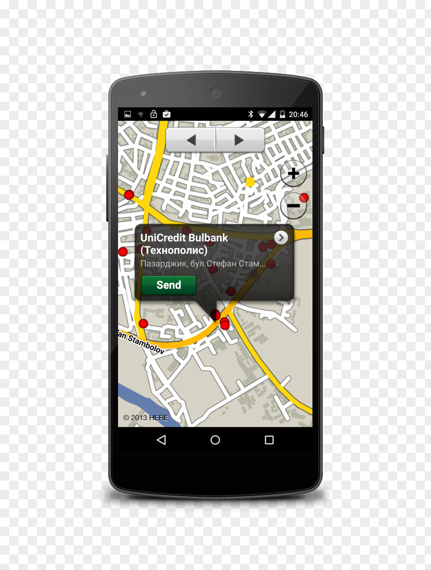Phone Map Smartphone GPS Navigation Systems Cellular Network PNG