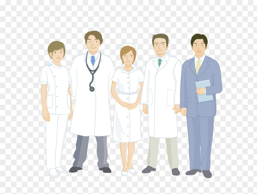 Vector Doctors And Nurses Cartoon Health Care Nurse PNG