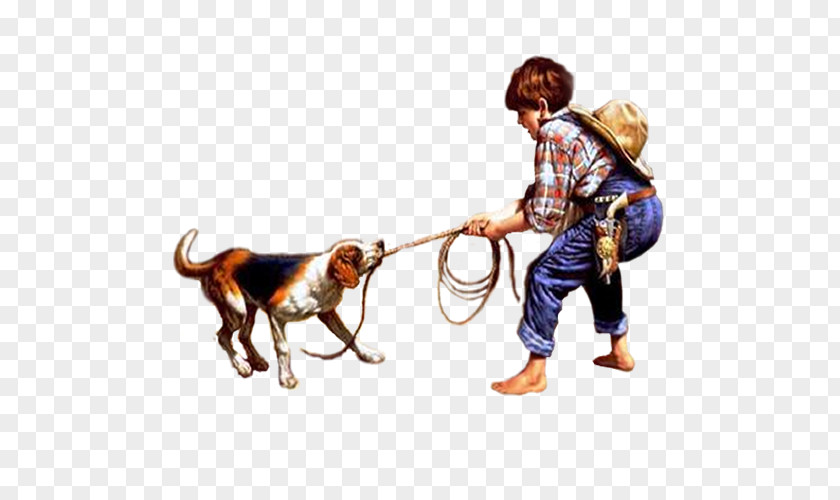 Children Playing Dog Leash Canidae Carnivora Art PNG