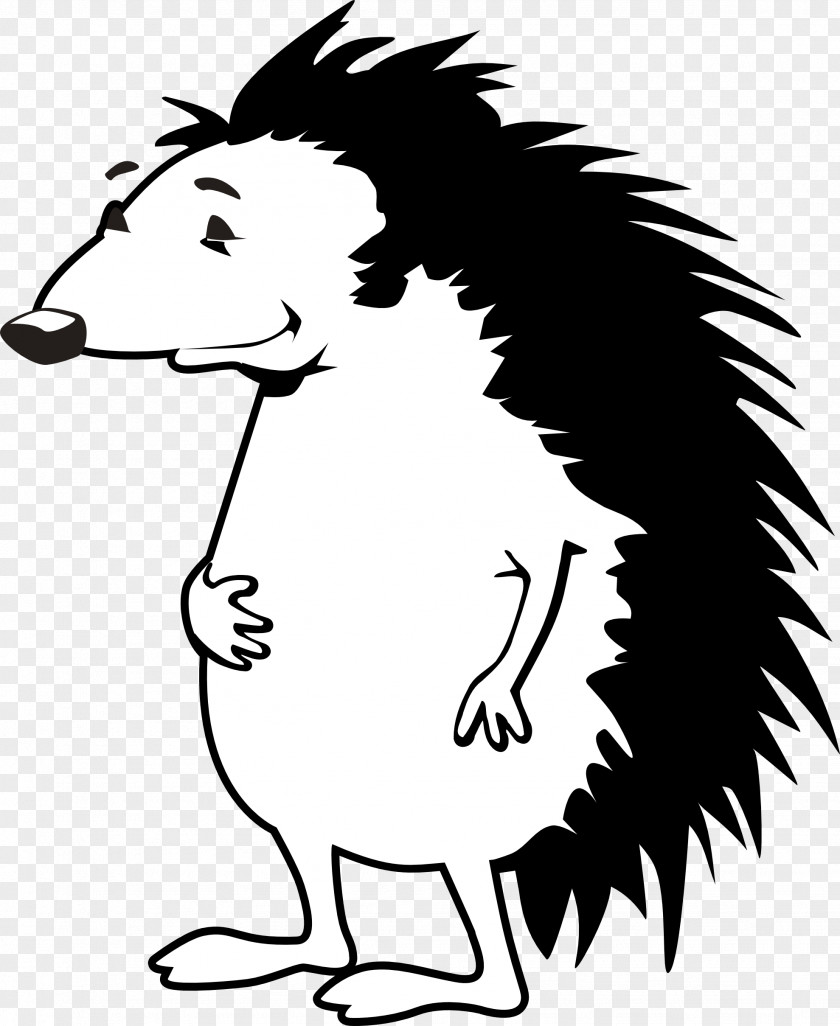 Porcupine Coloring Pages Hedgehog Free Content Clip Art PNG