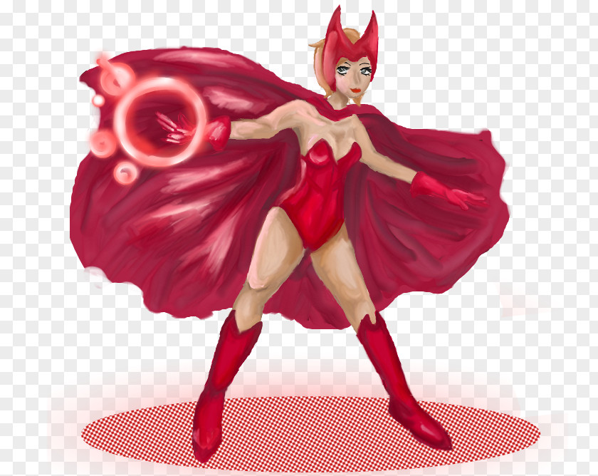 Scarlet Witch Figurine Legendary Creature Animated Cartoon PNG