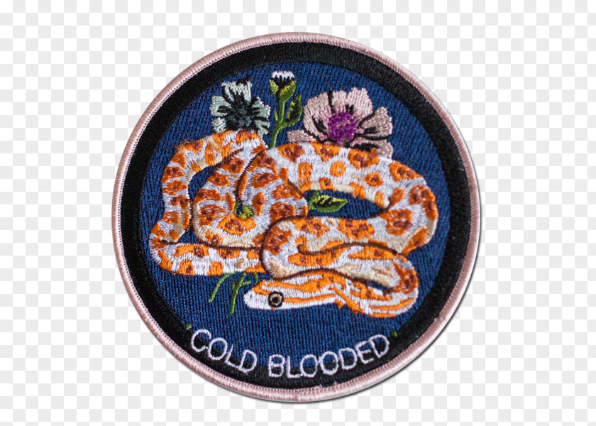 Cold Blooded Embroidered Patch Iron-on Embroidery Lapel Pin Out Of This Alive PNG
