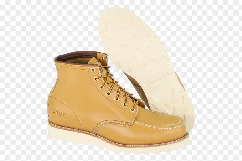 Goodyear Welt Boot Beige Shoe Walking PNG