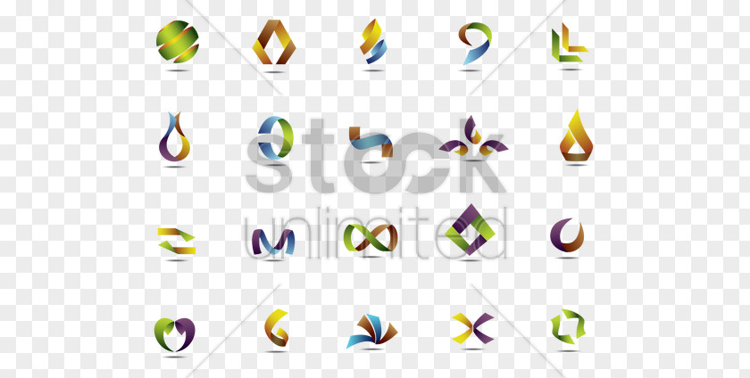 Set Of Abstract Icon Clip Art Logo PNG