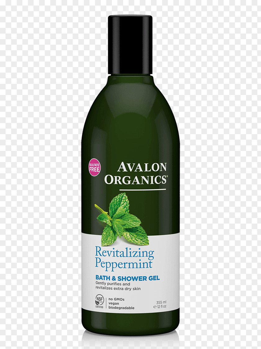 350ml Avalon Organics Lavender Bath And Shower GelTea Tree Hair & Gel Nourishing Shampoo Organic Peppermint PNG