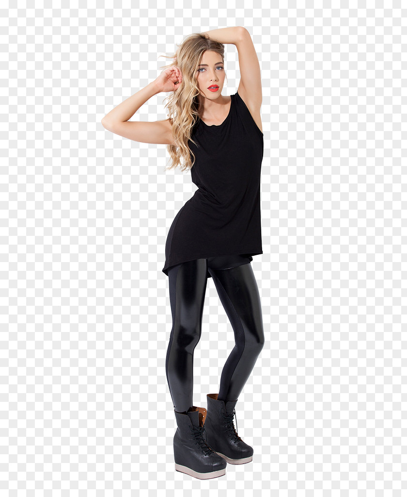 Black Liquid Leggings Pants Clothing Tights Fashion PNG