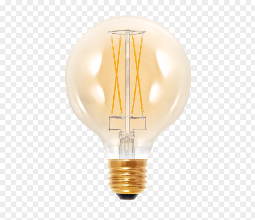 Golden Globe LED Lamp Edison Screw Light-emitting Diode Filament PNG