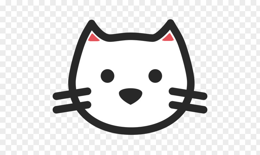 Kitten Cat Pet Sitting Vector Graphics Logo PNG