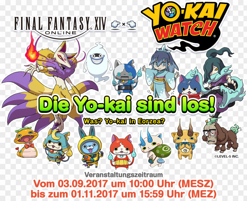 Rebon Final Fantasy XIV: Stormblood Yo-Kai Watch 3 Jibanyan Video Games PNG