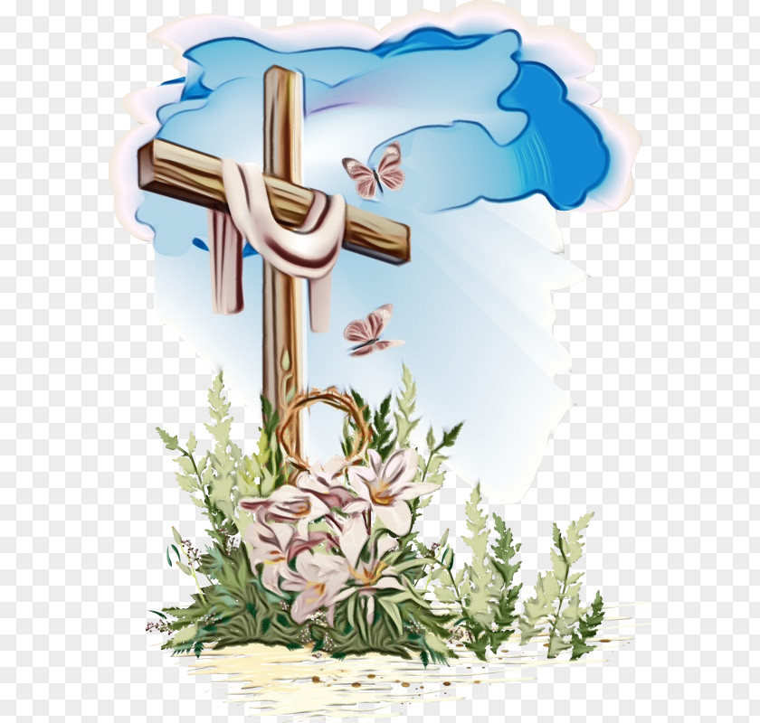 Religious Item Plant Cross Clip Art Symbol PNG