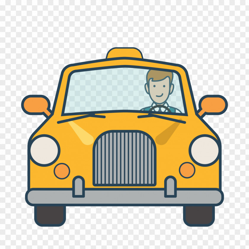 Taxi Material Suitcase Baggage Cartoon PNG