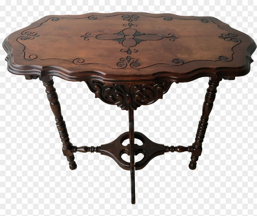 Antique Tables Bedside Furniture Spindle PNG