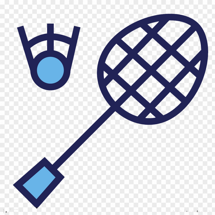 Blue Badminton Badmintonracket Sports Equipment Clip Art PNG