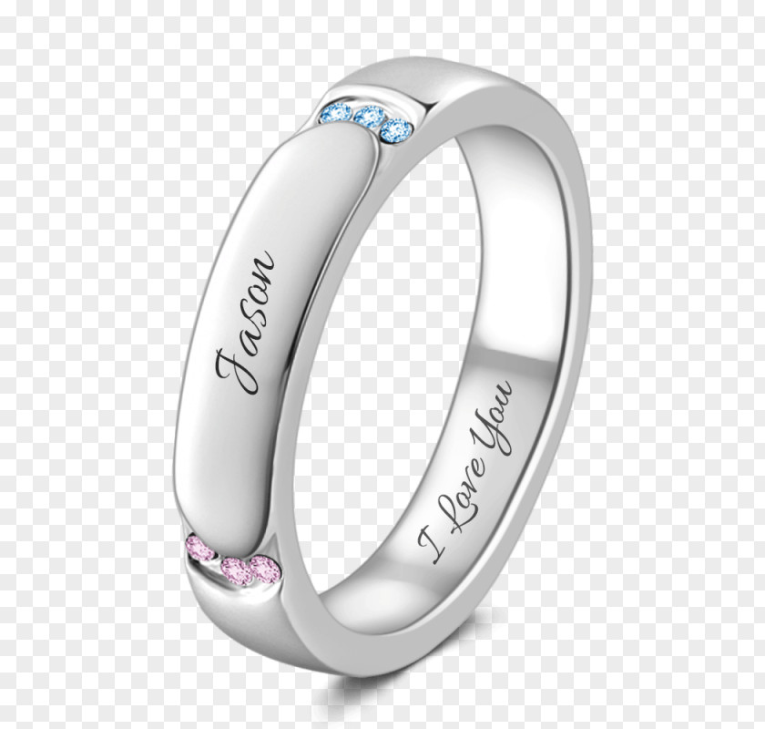 Couple Rings Wedding Ring Pre-engagement Birthstone Engraving PNG