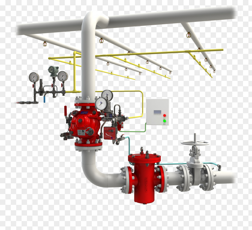 Fire Sprinkler System Valve Sprinklers External Water Spray PNG