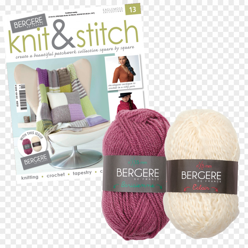 Knitting Yarn Wool Stitch Magazine PNG