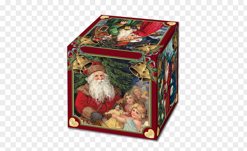 Santa Claus Christmas Ornament Box Paper PNG