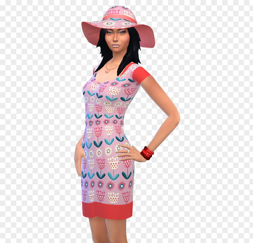 Spring Dresses Model Fashion Pink M Costume Dress PNG