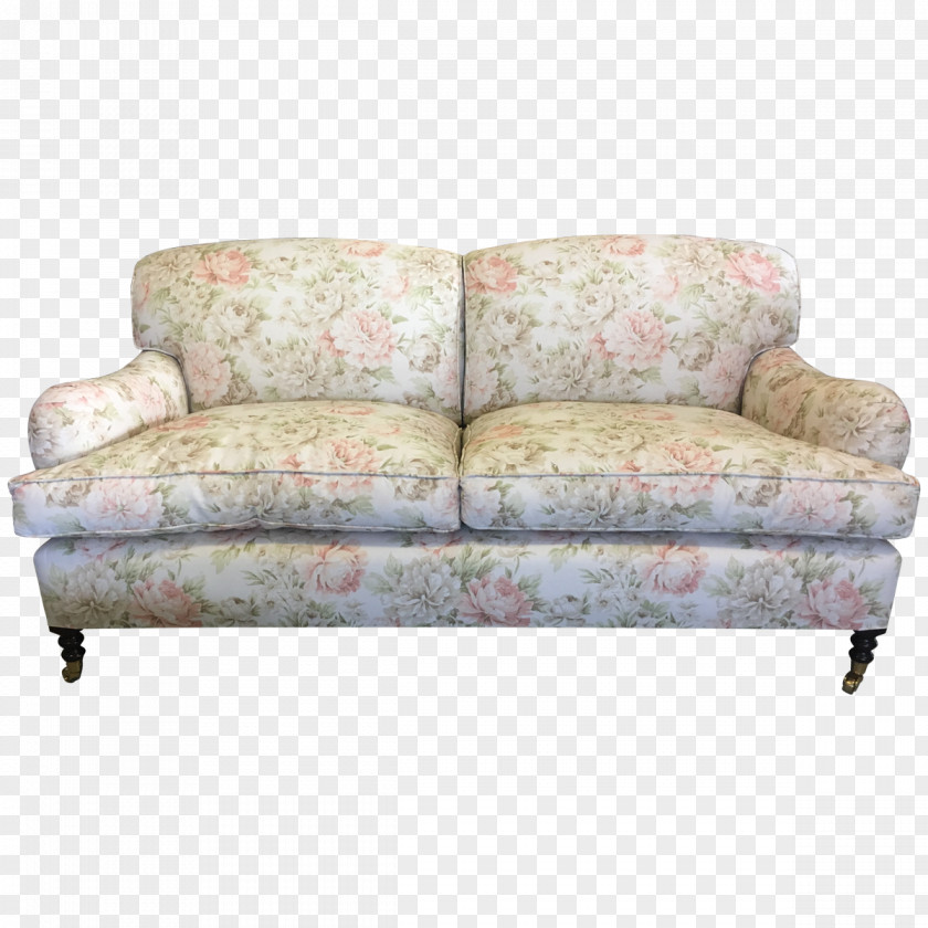 Vintage Floral Couch Table Furniture Sofa Bed Chair PNG