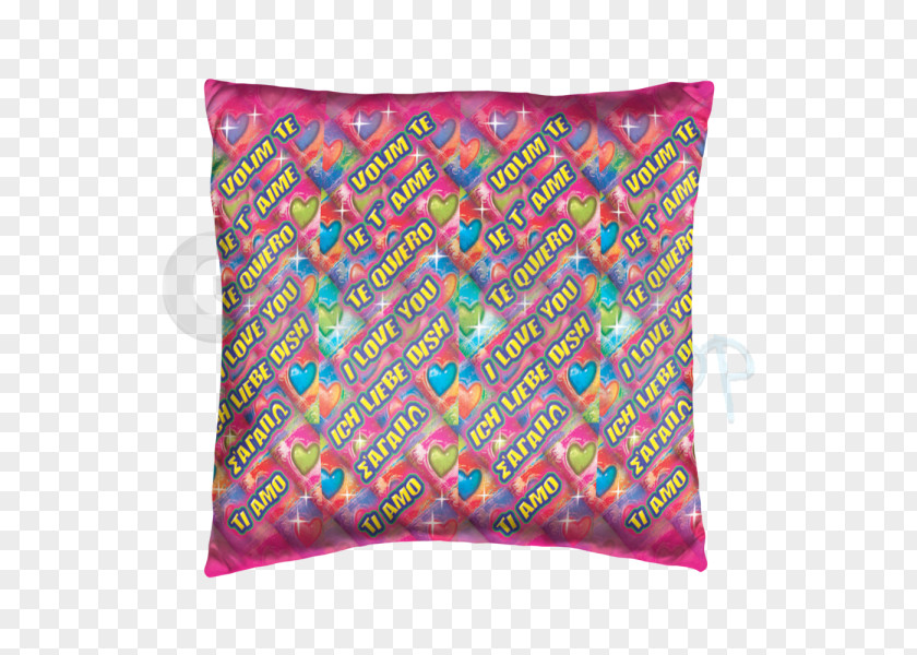 Pillow Throw Pillows Cushion Pink M Dye PNG
