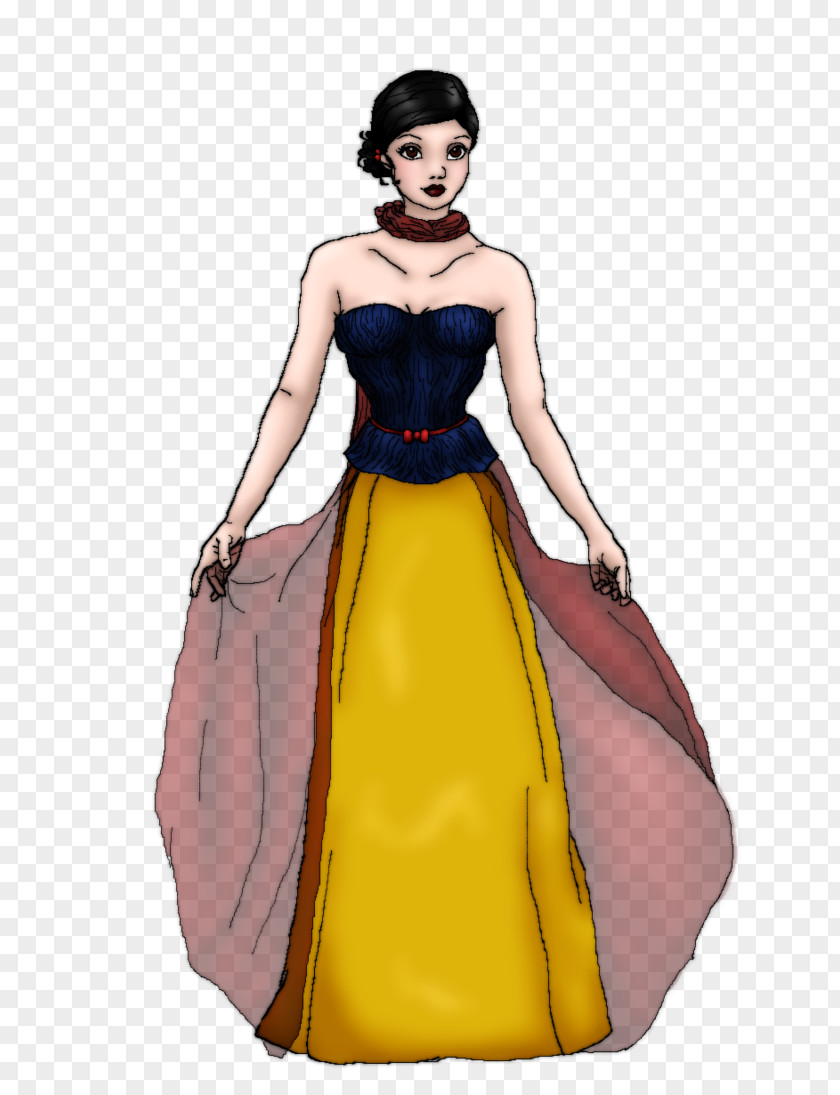 Snow White Cocktail Dress Fashion Design Gown PNG