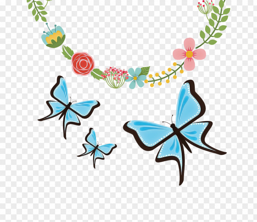 Turquoise Body Jewelry Butterfly Jewellery PNG