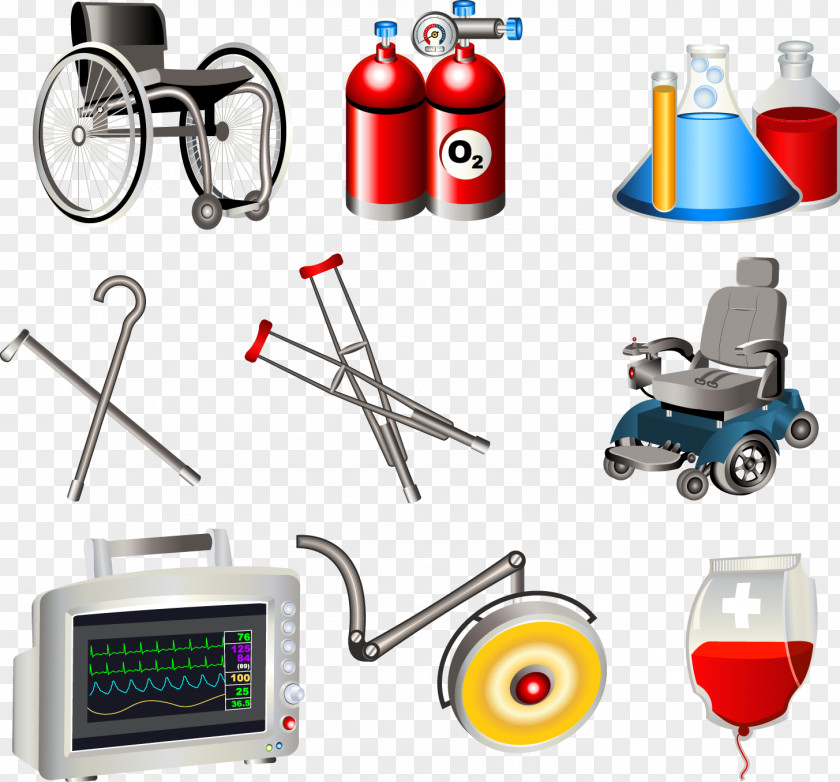 Vector Wheelchair Medical Equipment Health Care Icon PNG