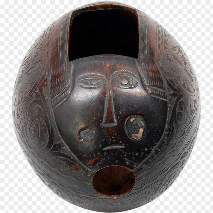 Continental Carved Copper Sphere PNG
