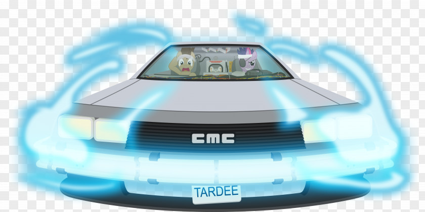 Future Pinkie Pie Marty McFly Twilight Sparkle DeLorean DMC-12 Time Machine PNG