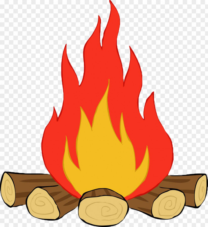 Hand Painted Fire PNG